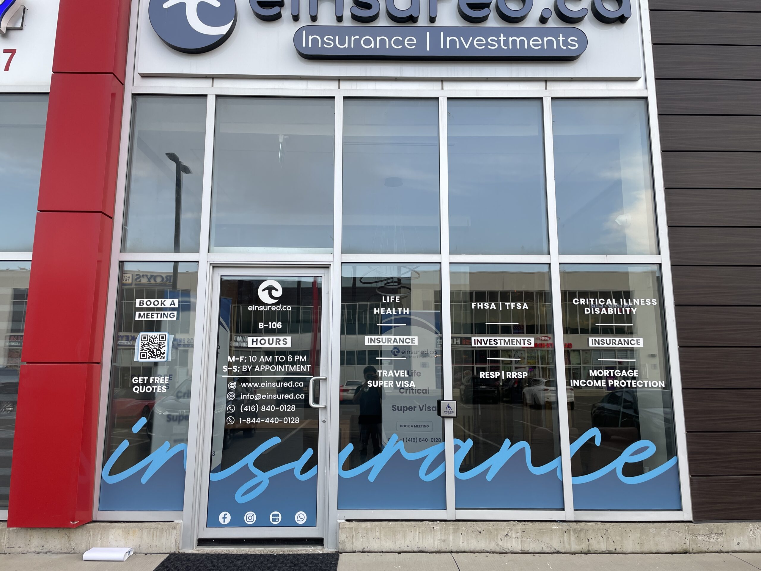 Commercial window Graphic vinyl Film